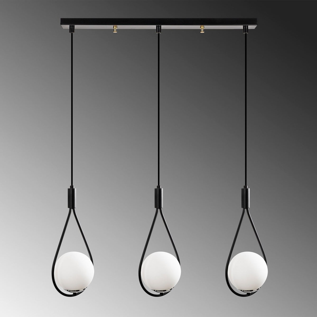 Mudoni Pendellampe - Schwarz in Schwarz präsentiert im Onlineshop von KAQTU Design AG. Pendelleuchte ist von Opviq