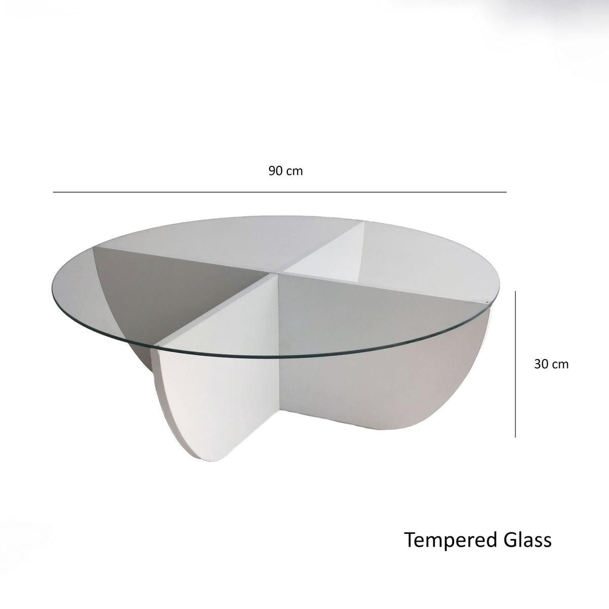 Lily Sofatisch - Weiss in Weiss präsentiert im Onlineshop von KAQTU Design AG. Couchtisch ist von Hanah Home