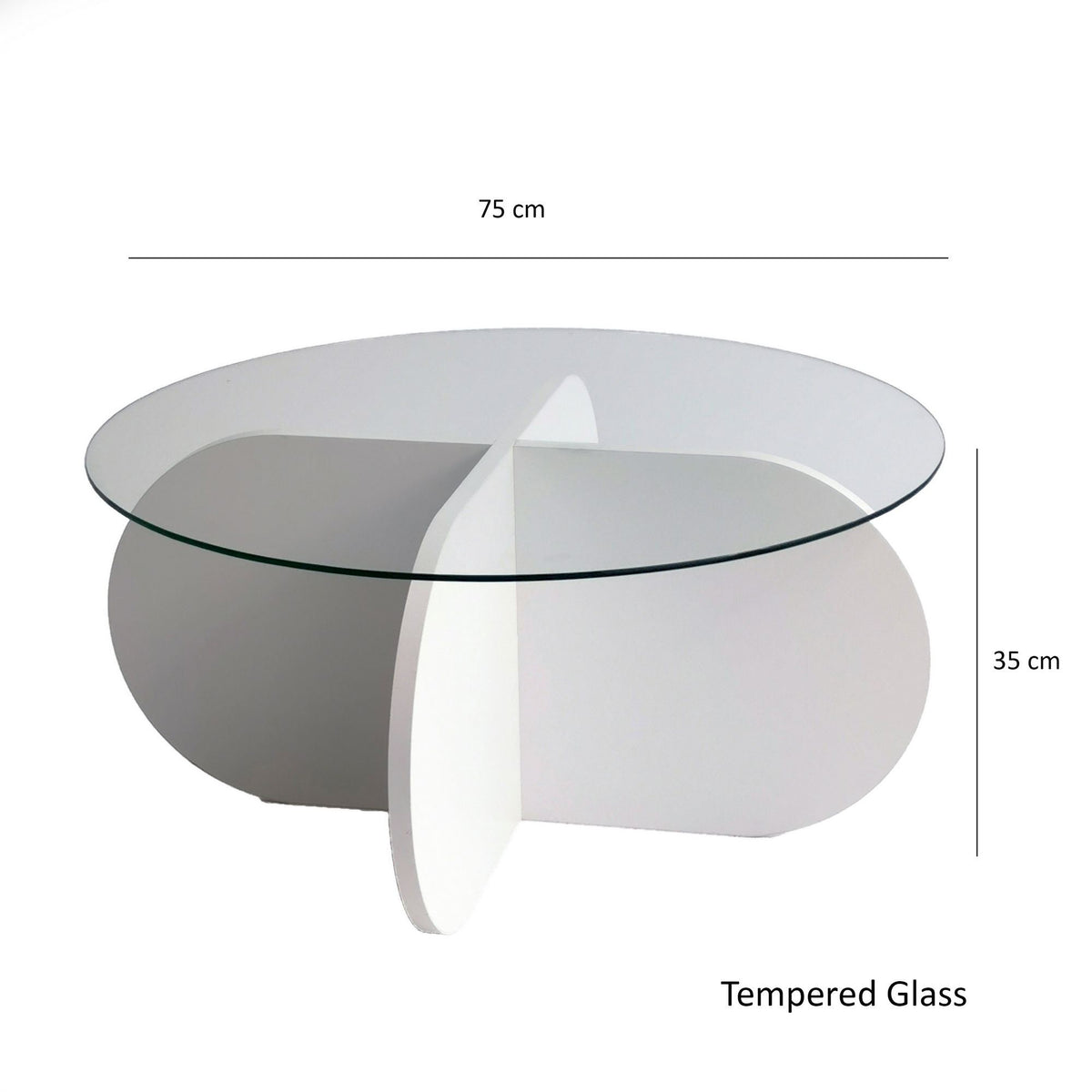 Bubble Sofatisch - Weiss in Weiss präsentiert im Onlineshop von KAQTU Design AG. Couchtisch ist von Hanah Home
