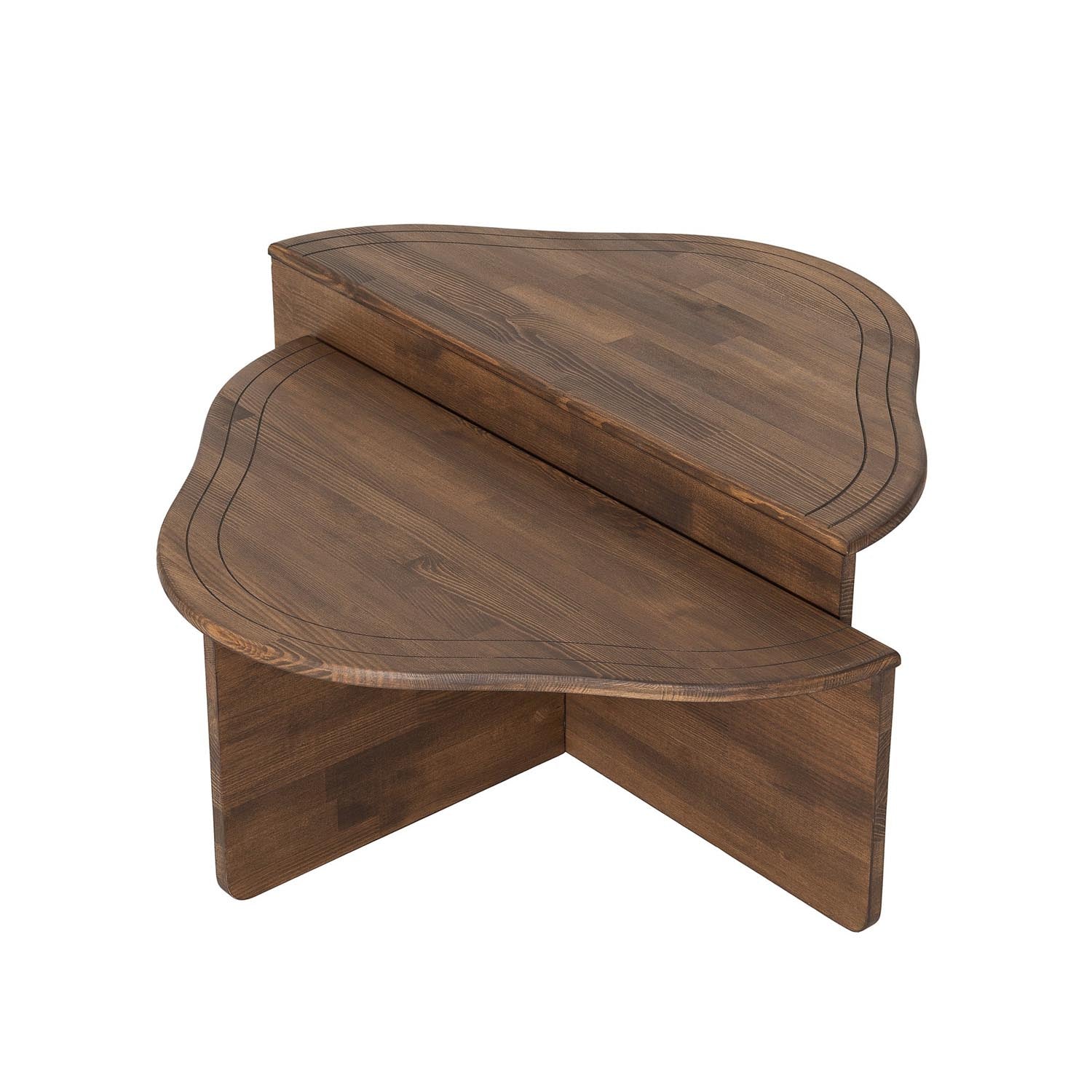 Altopiano - Walnut in Walnuss präsentiert im Onlineshop von KAQTU Design AG. Beistelltisch ist von Hanah Home