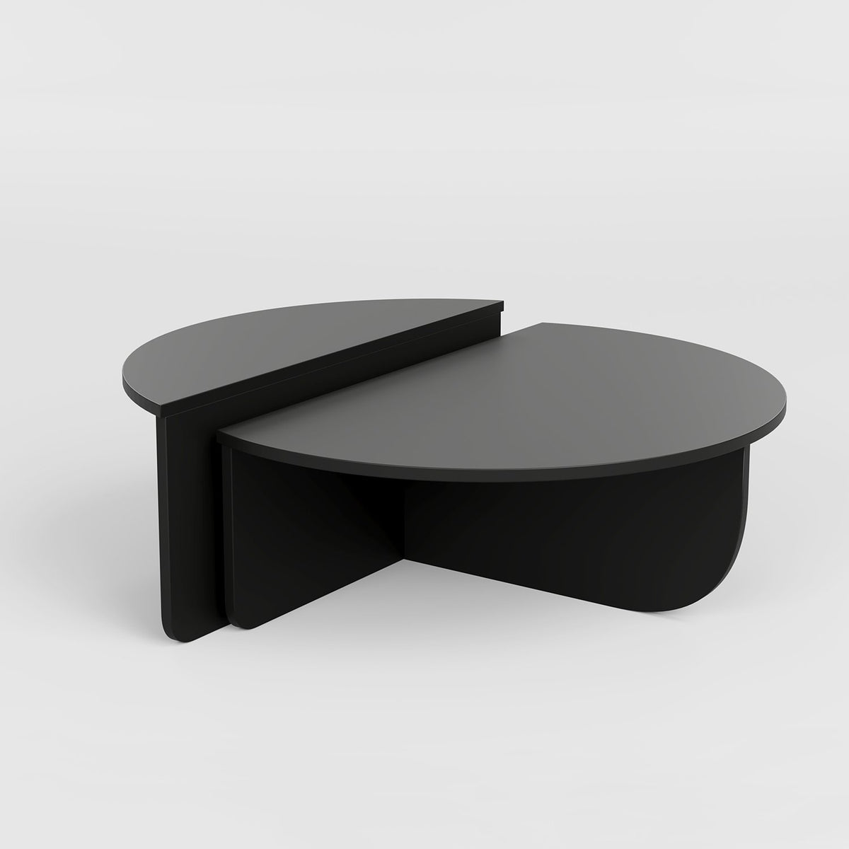 Podium Sofatisch - Schwarz in Schwarz präsentiert im Onlineshop von KAQTU Design AG. Couchtisch ist von Hanah Home