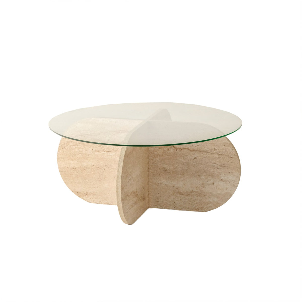 Bubble Sofatisch - Travertin in Travertin präsentiert im Onlineshop von KAQTU Design AG. Couchtisch ist von Hanah Home