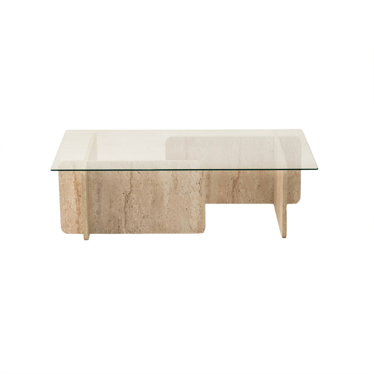 Escape Sofatisch - Travertin in Travertin präsentiert im Onlineshop von KAQTU Design AG. Couchtisch ist von Hanah Home