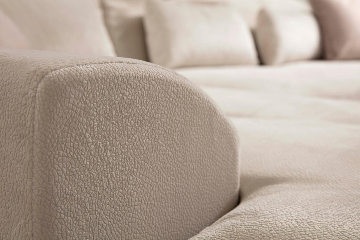 Frido Corner Left (Chl+3R) Ecksofa - Ecru in Ecru präsentiert im Onlineshop von KAQTU Design AG. Ecksofa ist von Atelier Del Sofa
