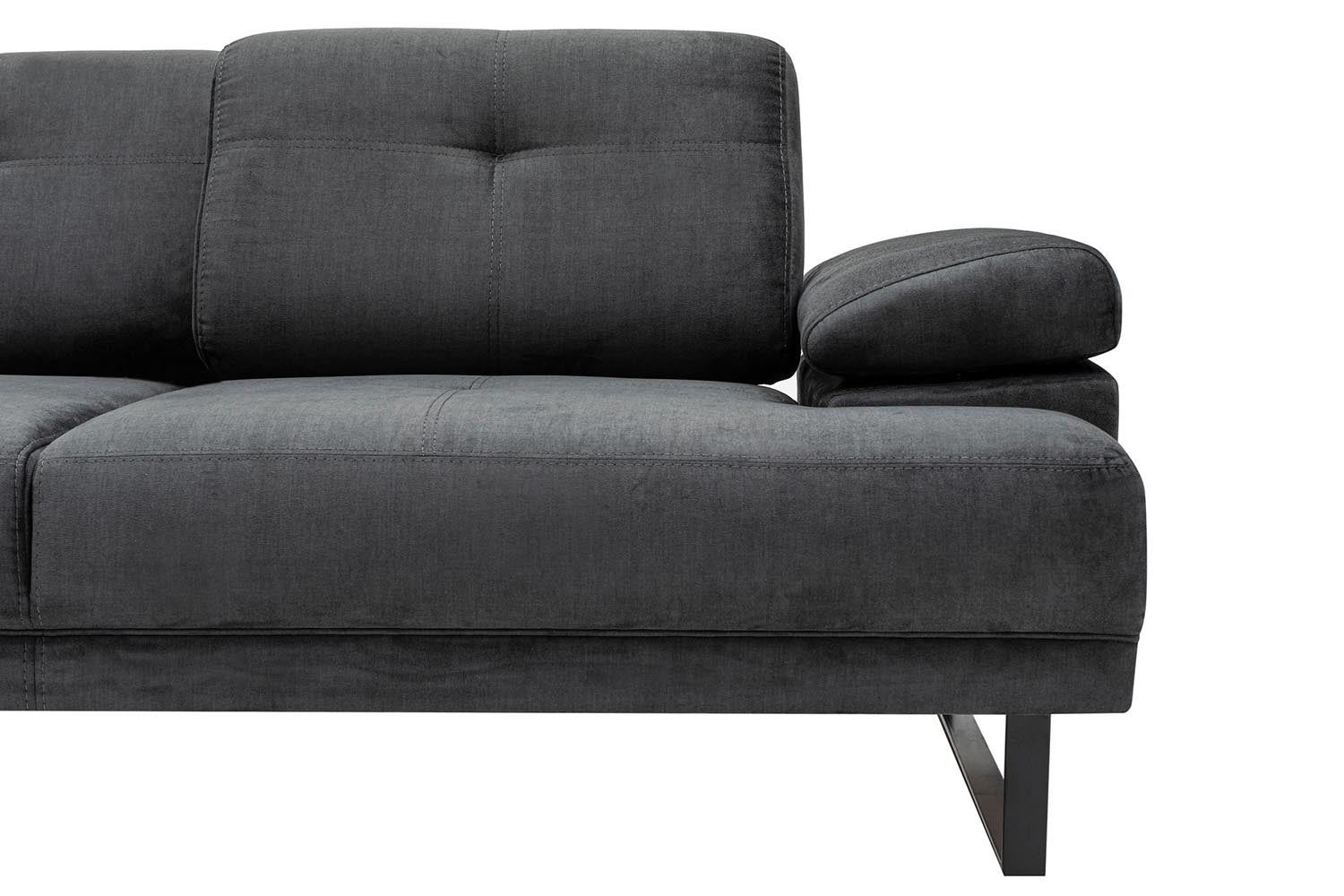 Erleben Sie das Mustang Small Left Ecksofa in edlem Anthrazit von Atelier Del Sofa – der perfekte Mix aus modernem Design und unvergleichlichem Sitzkomfort!