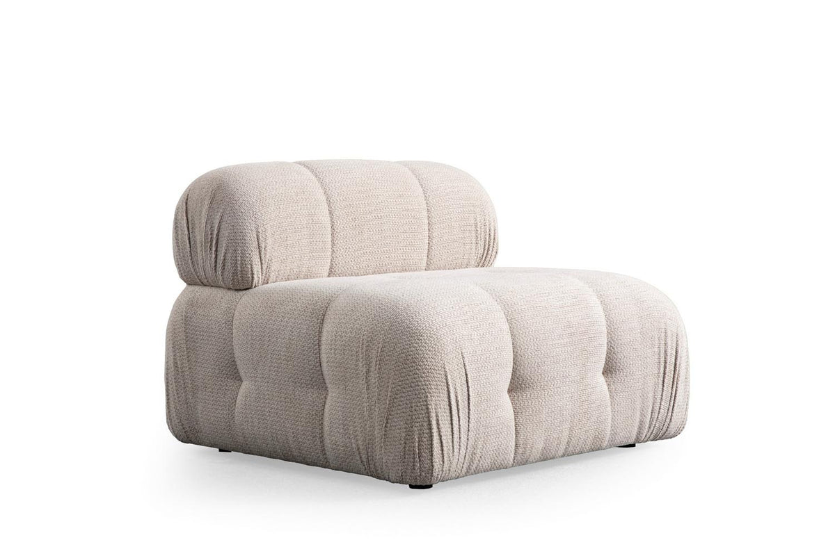Petite 3 Ecksofa - Sahne in Sahne präsentiert im Onlineshop von KAQTU Design AG. L-Sofa rechts ist von Atelier Del Sofa