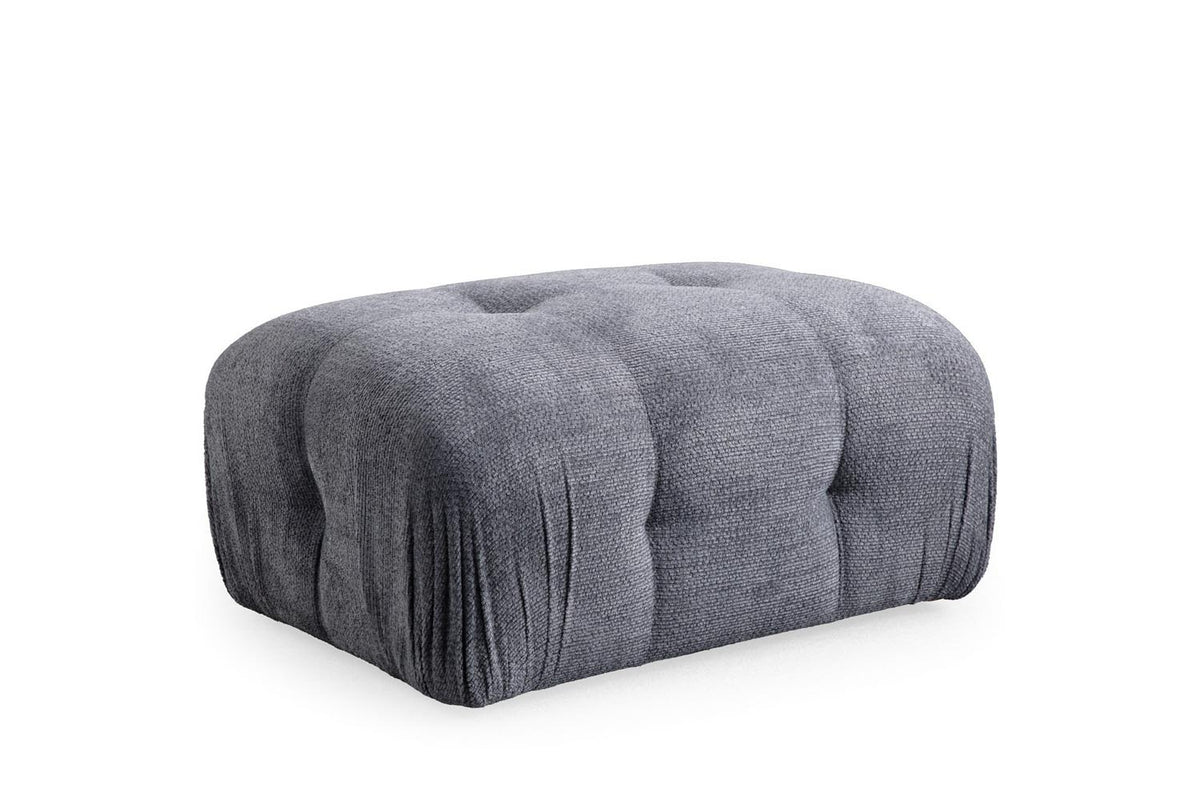 Petite 3 Ecksofa - Grau in Grau präsentiert im Onlineshop von KAQTU Design AG. L-Sofa rechts ist von Atelier Del Sofa