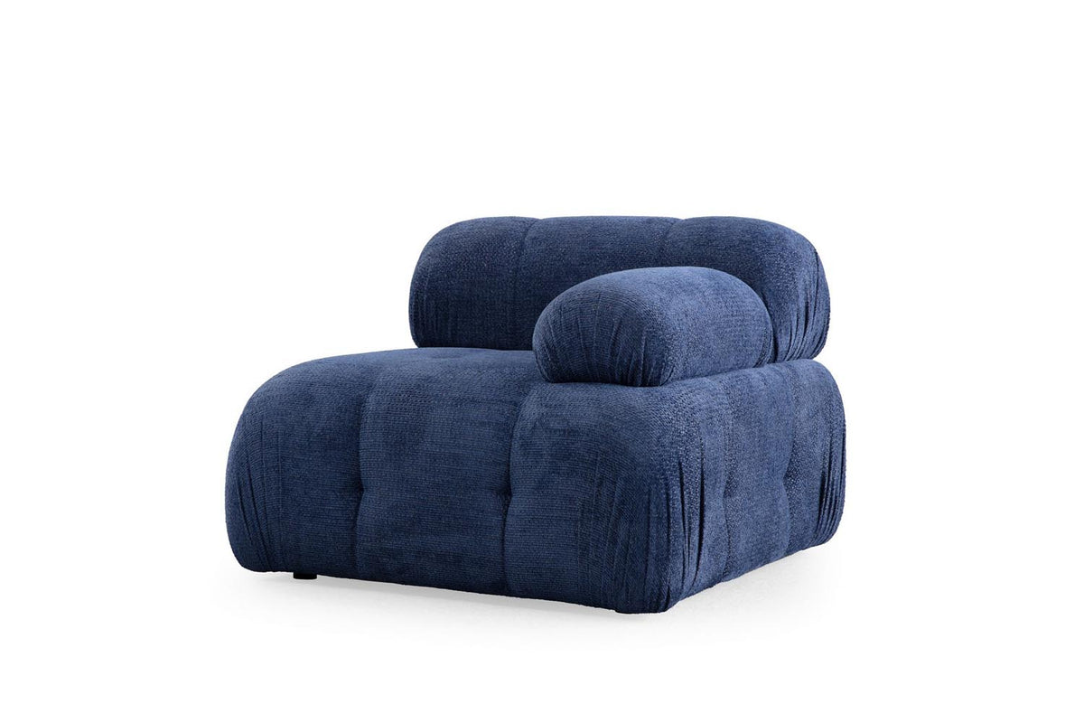 Petite 3 Ecksofa - Nachtblau in Nachtblau präsentiert im Onlineshop von KAQTU Design AG. L-Sofa rechts ist von Atelier Del Sofa