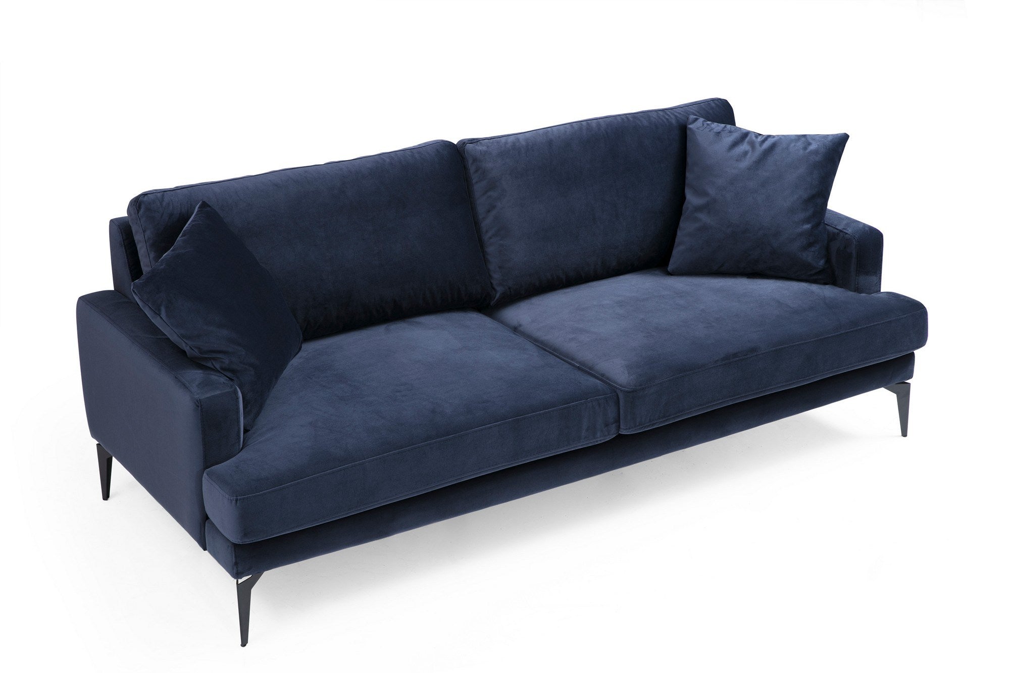 Erleben Sie das Papira 3-Sitzer-Sofa in Marineblau von Atelier Del Sofa – ein stilvolles Möbelstück, das Komfort und Eleganz in Ihr Zuhause bringt.