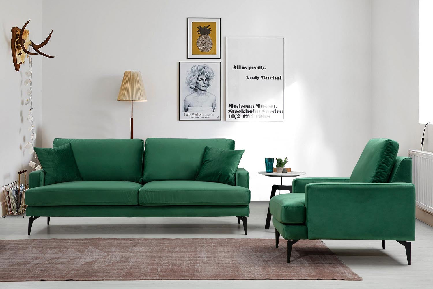 Erleben Sie das luxuriöse Papira 3-Sitzer-Sofa in edlem Grün von Atelier Del Sofa – ein Highlight für jeden Wohnraum, das Komfort und Stil vereint!