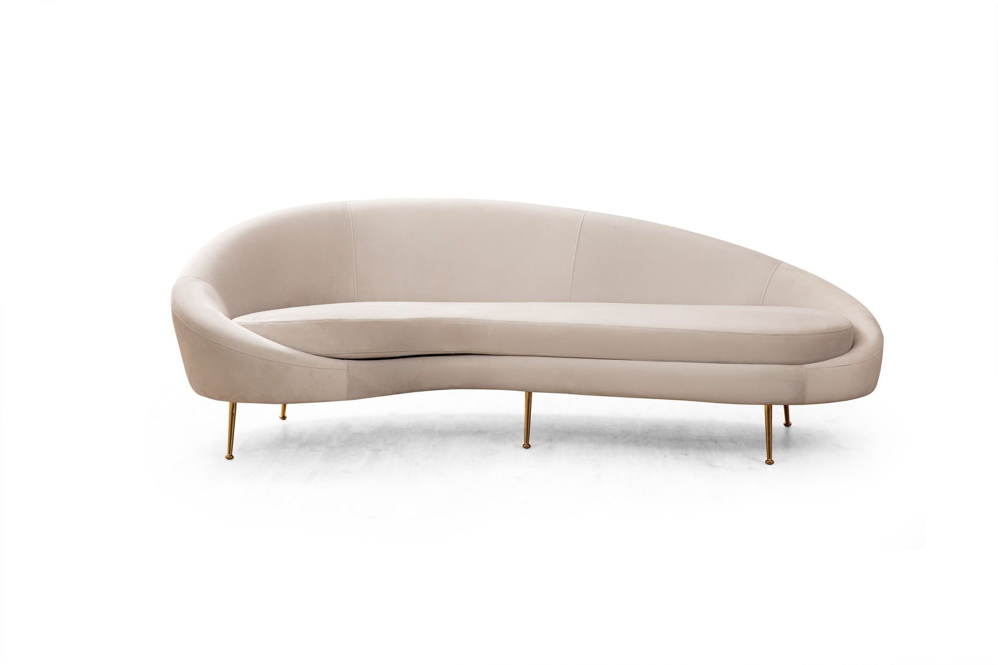 Eses Left - Beige in Beige präsentiert im Onlineshop von KAQTU Design AG. 3er Sofa ist von Atelier Del Sofa