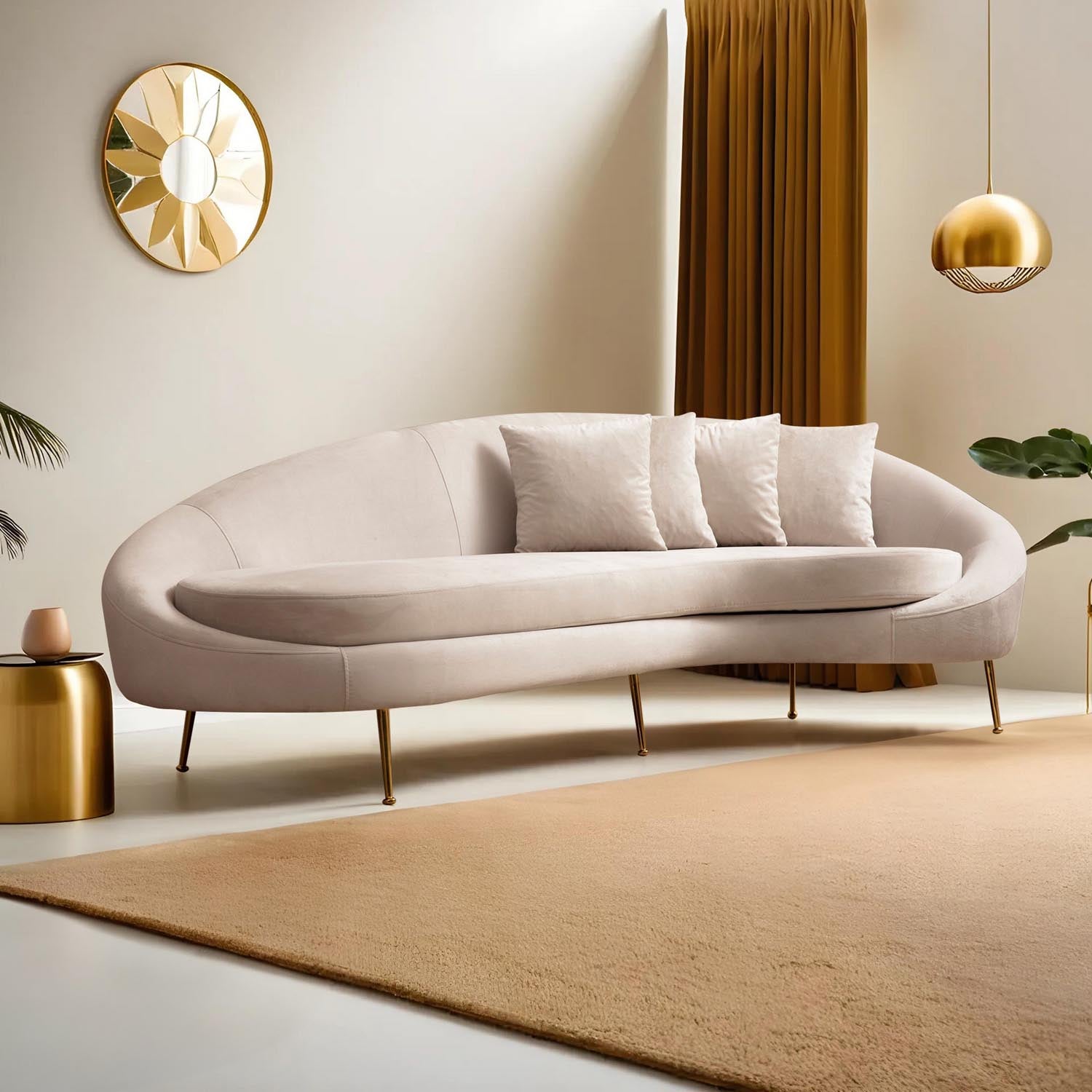 Entdecken Sie das elegante Eses Right 3er Sofa in Beige von Atelier Del Sofa – eine perfekte Kombination aus Komfort, Stil und zeitloser Ästhetik für Ihr Zuhause.
