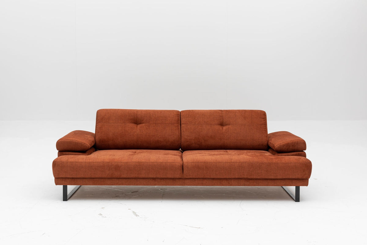 Mustang Bettsofa - Orange in Orange präsentiert im Onlineshop von KAQTU Design AG. Bettsofa ist von Atelier Del Sofa