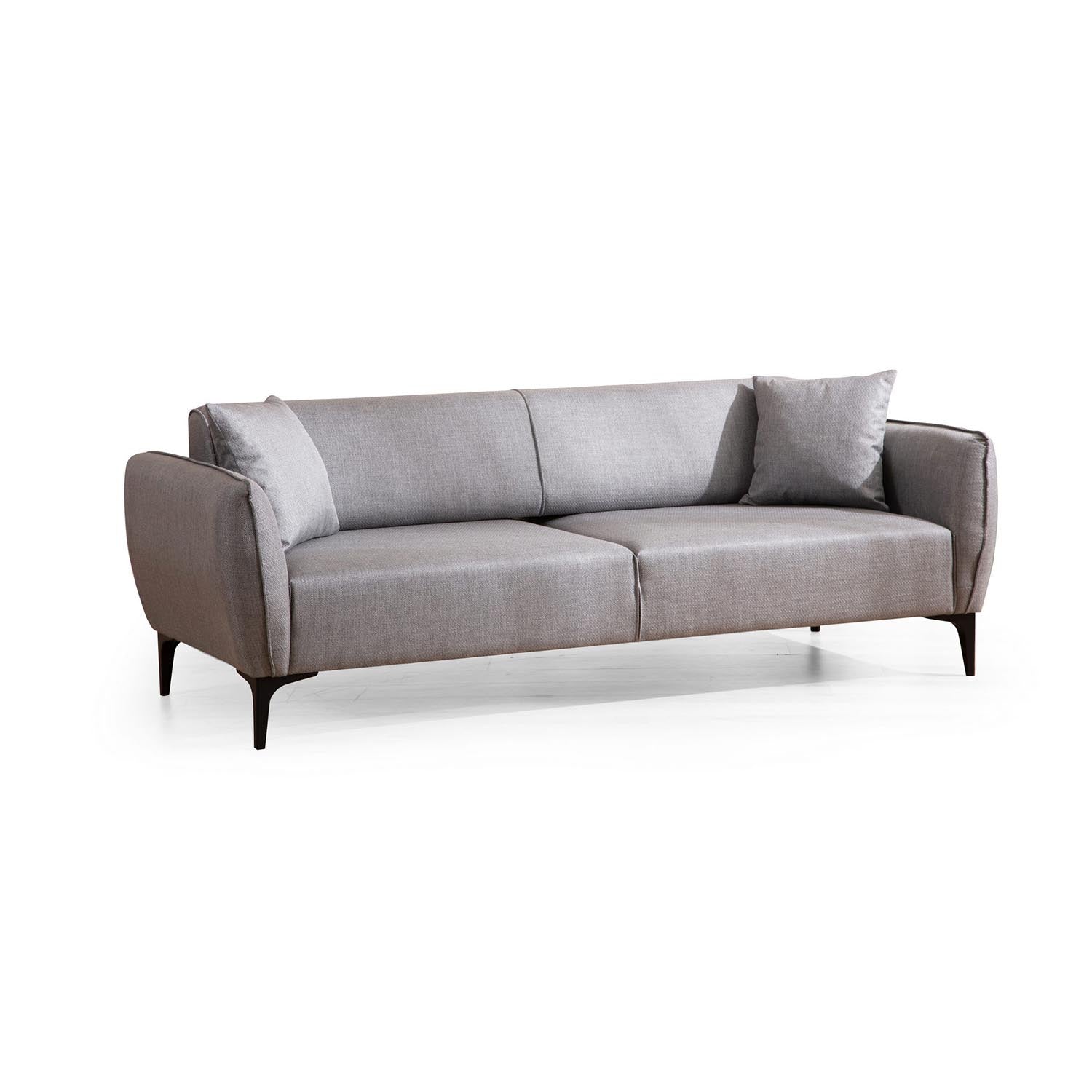 Belissimo - Grey in Grau präsentiert im Onlineshop von KAQTU Design AG. 3er Sofa ist von Atelier Del Sofa