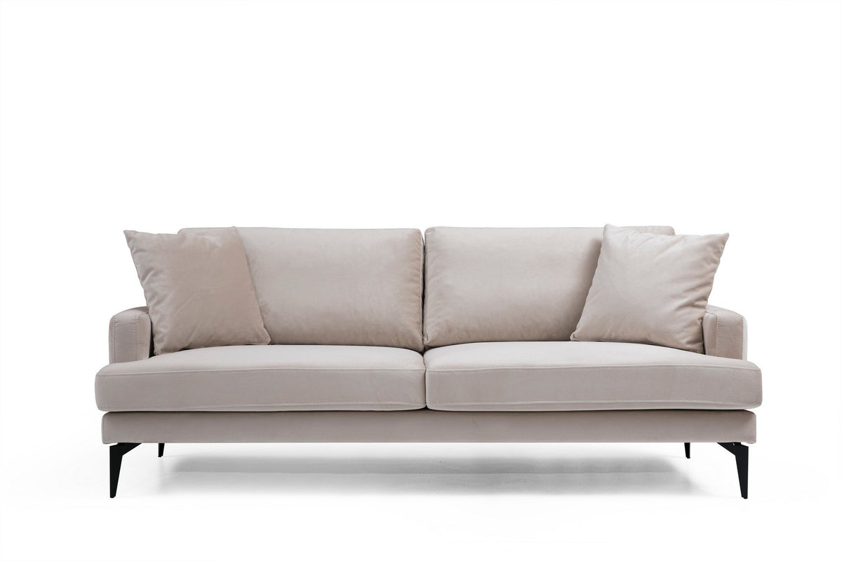 Papira 2 Sitzer Sofa - Beige in Beige präsentiert im Onlineshop von KAQTU Design AG. 2er Sofa ist von Atelier Del Sofa