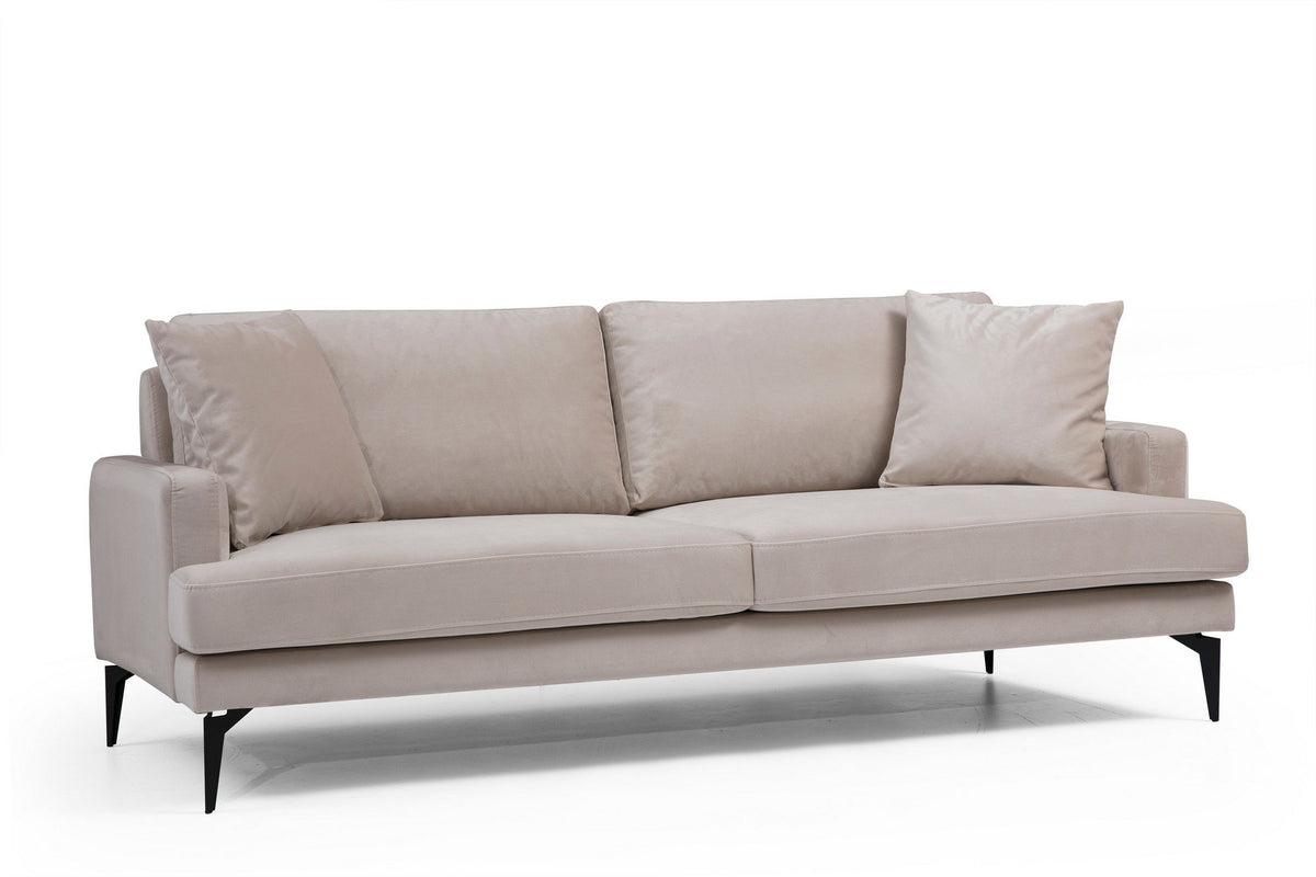 Papira 2 Sitzer Sofa - Beige in Beige präsentiert im Onlineshop von KAQTU Design AG. 2er Sofa ist von Atelier Del Sofa