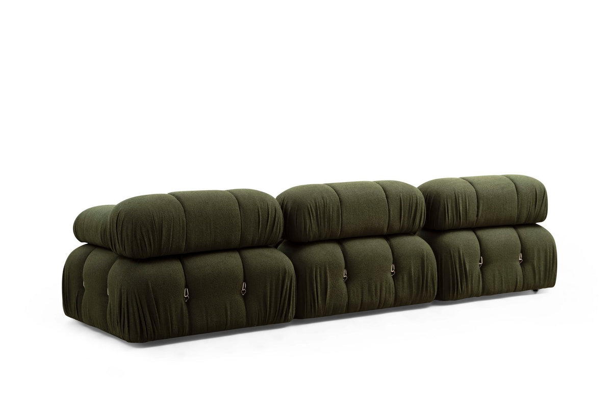 Bubble L1 Modulares Sofa - Grün in Grün präsentiert im Onlineshop von KAQTU Design AG. Modulares Sofa ist von Atelier Del Sofa