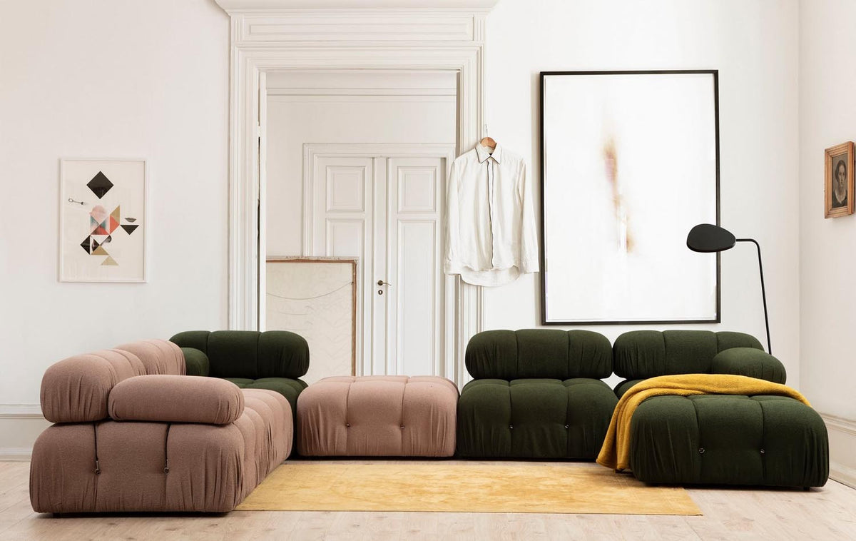Bubble 1R Modulares Sofa - Grün in Grün präsentiert im Onlineshop von KAQTU Design AG. Modulares Sofa ist von Atelier Del Sofa