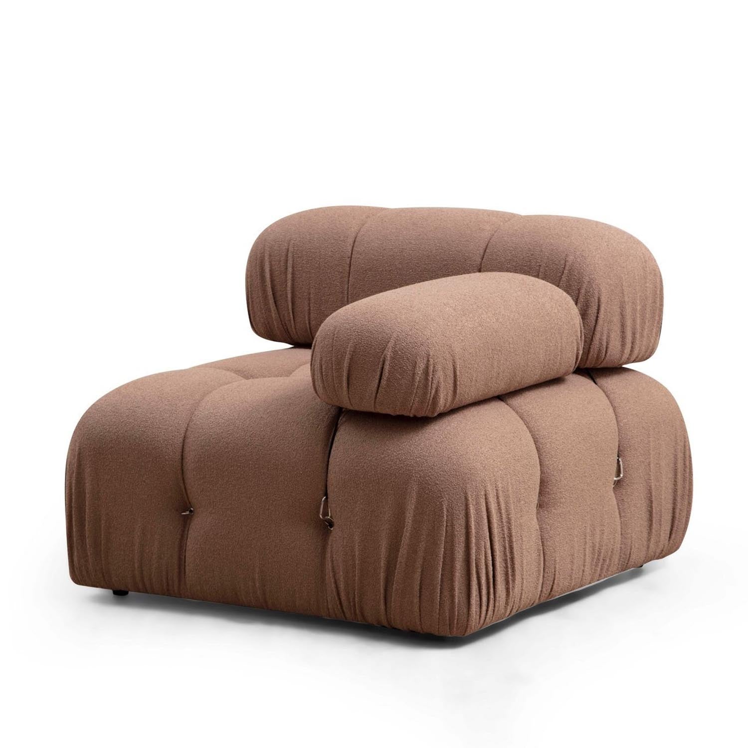 Entdecken Sie das Bubble 1R Modulares Sofa in Braun von Atelier Del Sofa – ein stilvolles, komfortables Möbelstück für Ihr Zuhause.