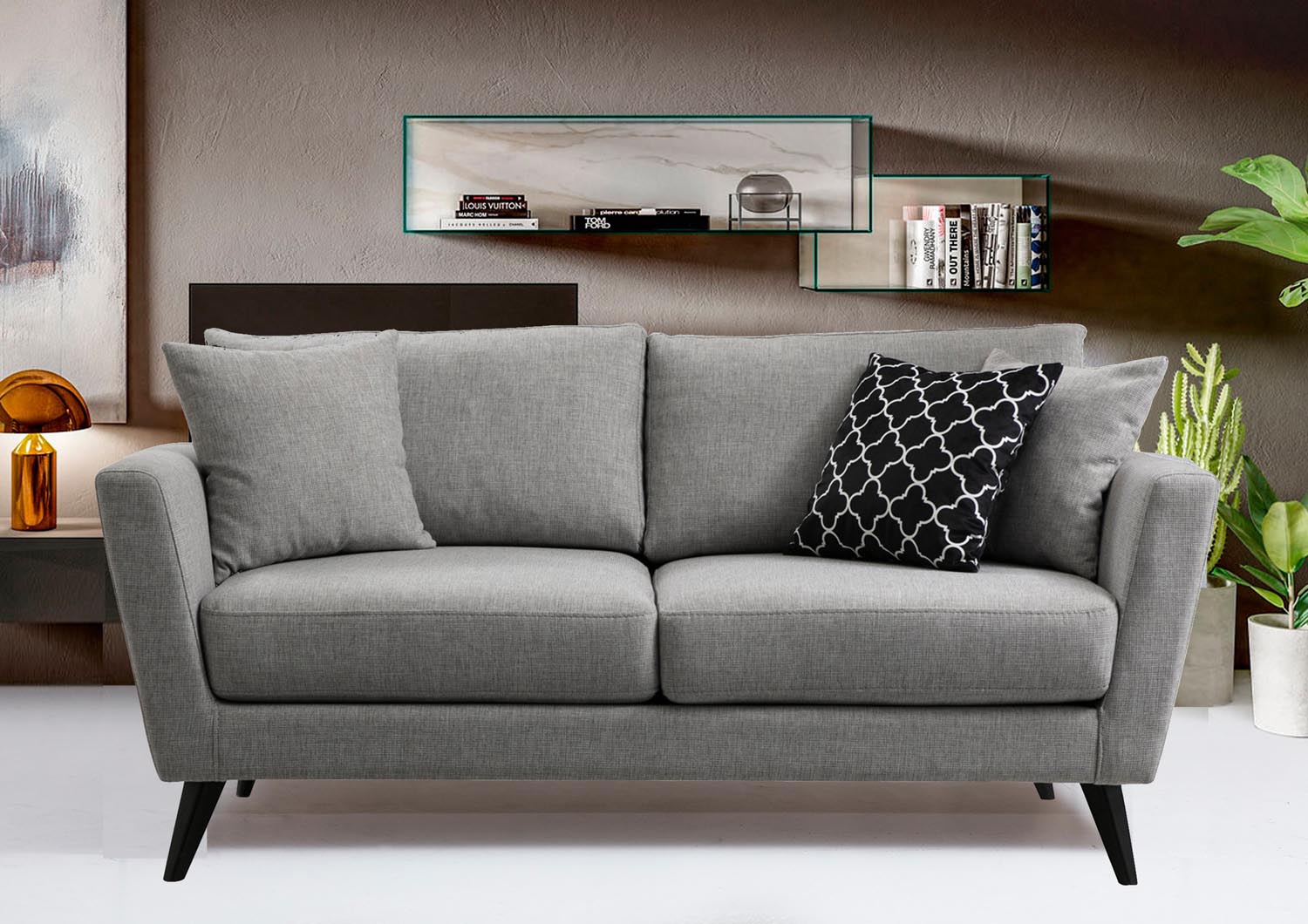Entdecken Sie das stilvolle Mayorka 2-Sitzer-Sofa in Grau von Atelier Del Sofa – der perfekte Mix aus Komfort und elegantem Design für Ihr Zuhause.
