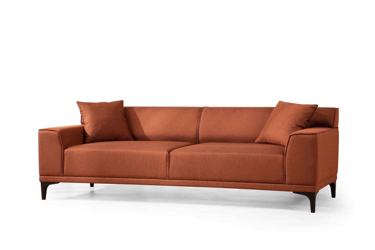 Entdecken Sie das stilvolle Petra 3 3er Sofa in lebhaftem Orange von Atelier Del Sofa – der perfekte Mix aus modernem Design und unvergleichlichem Komfort!