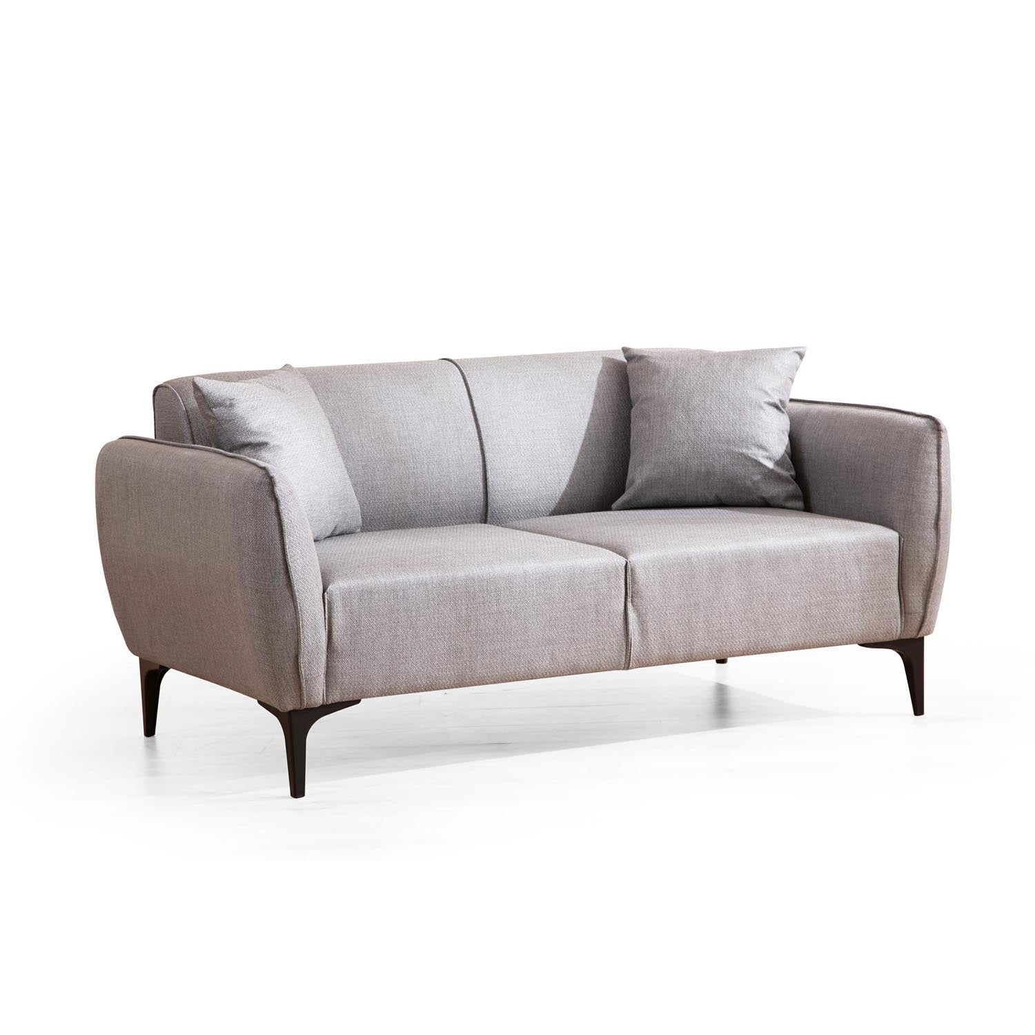 Belissimo - Grey in Grau präsentiert im Onlineshop von KAQTU Design AG. 2er Sofa ist von Atelier Del Sofa