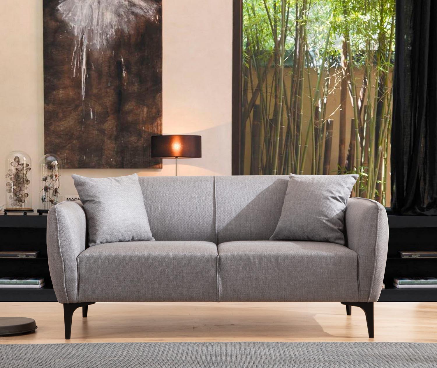 Entdecken Sie das elegante 3-Sitzer-Sofa Belissimo - Grey von Atelier Del Sofa. Komfort und Stil vereint für Ihr Zuhause.