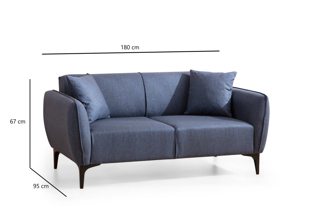 Belissimo - Blue in Blau präsentiert im Onlineshop von KAQTU Design AG. Sessel ist von Atelier Del Sofa