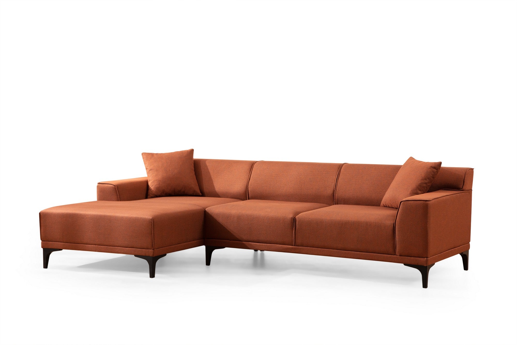 Petra L Corner - Orange in Orange präsentiert im Onlineshop von KAQTU Design AG. Ecksofa ist von Atelier Del Sofa