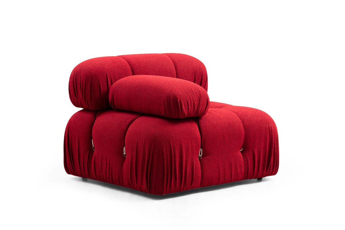 Bubble Corner ( L1 Ecksofa - Rot in Rot präsentiert im Onlineshop von KAQTU Design AG. L-Sofa rechts ist von Atelier Del Sofa