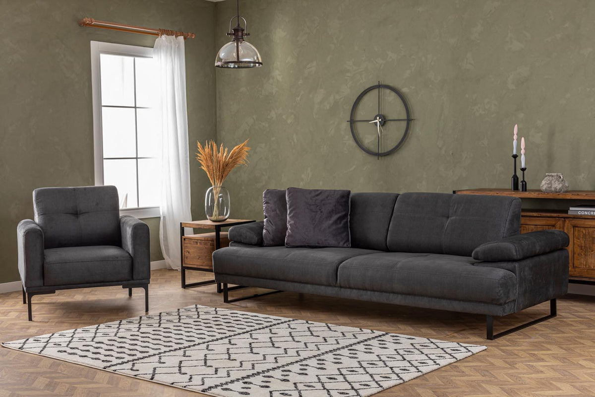 Mustang Bettsofa in Anthrazit präsentiert im Onlineshop von KAQTU Design AG. Sessel ist von Atelier Del Sofa