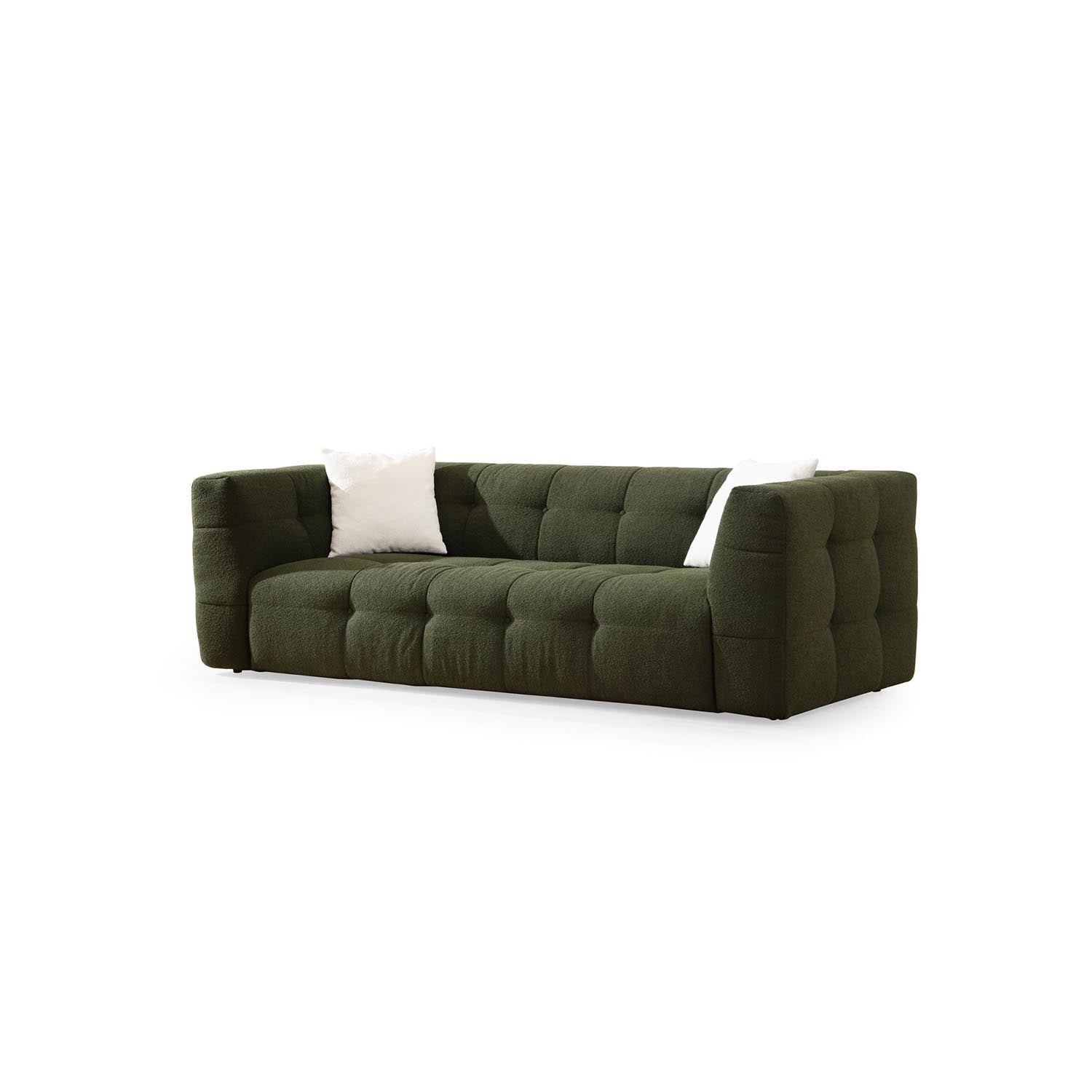Genießen Sie das stilvolle Cady 3er Sofa in elegantem Grün von Atelier Del Sofa. Ideal für entspannte Stunden und ein modernes Wohnambiente!