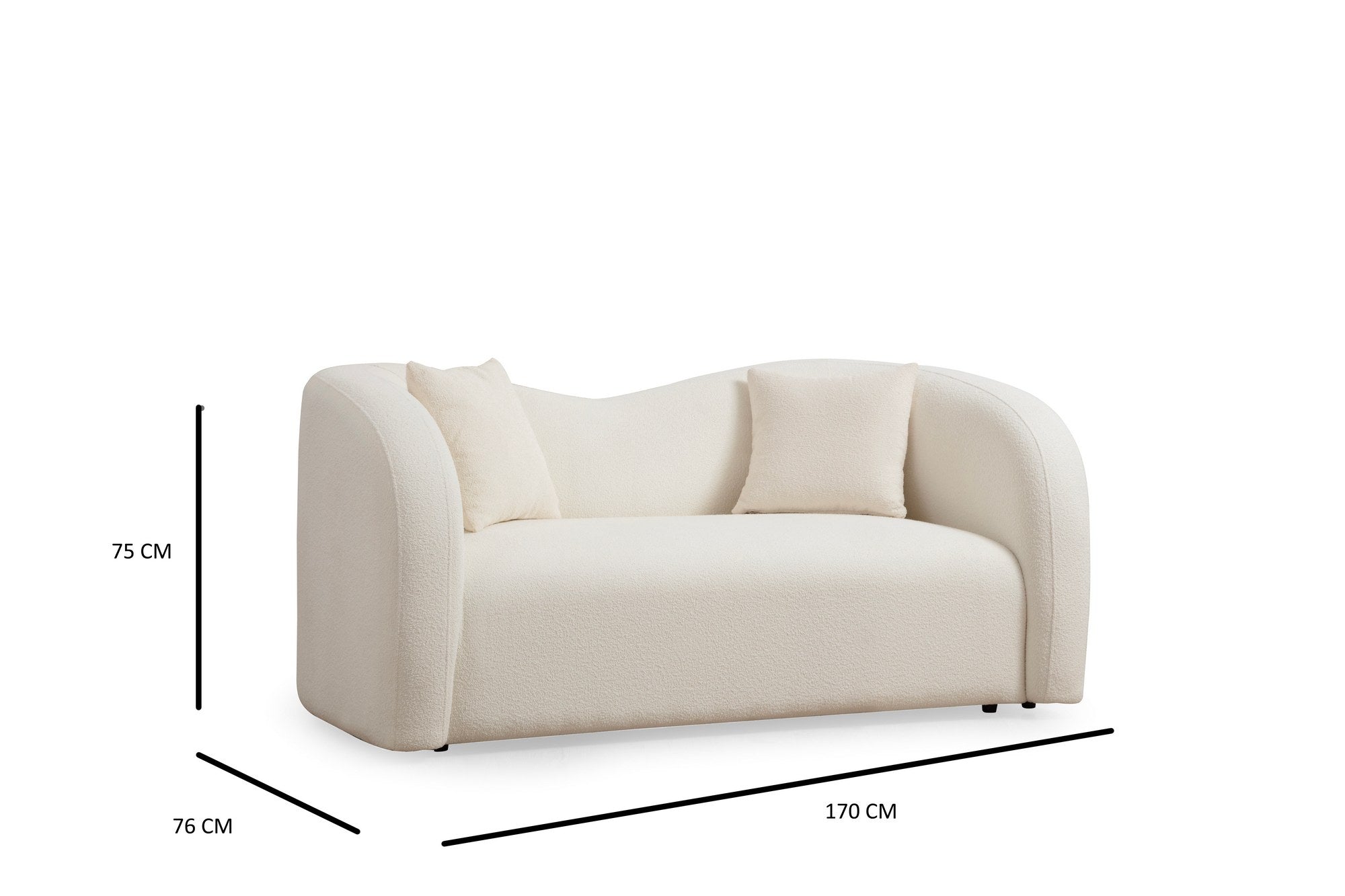 Erleben Sie mit dem Asos Cream 2er Sofa von Atelier Del Sofa ultimativen Komfort und stilvolle Eleganz – perfekt für jeden Raum!