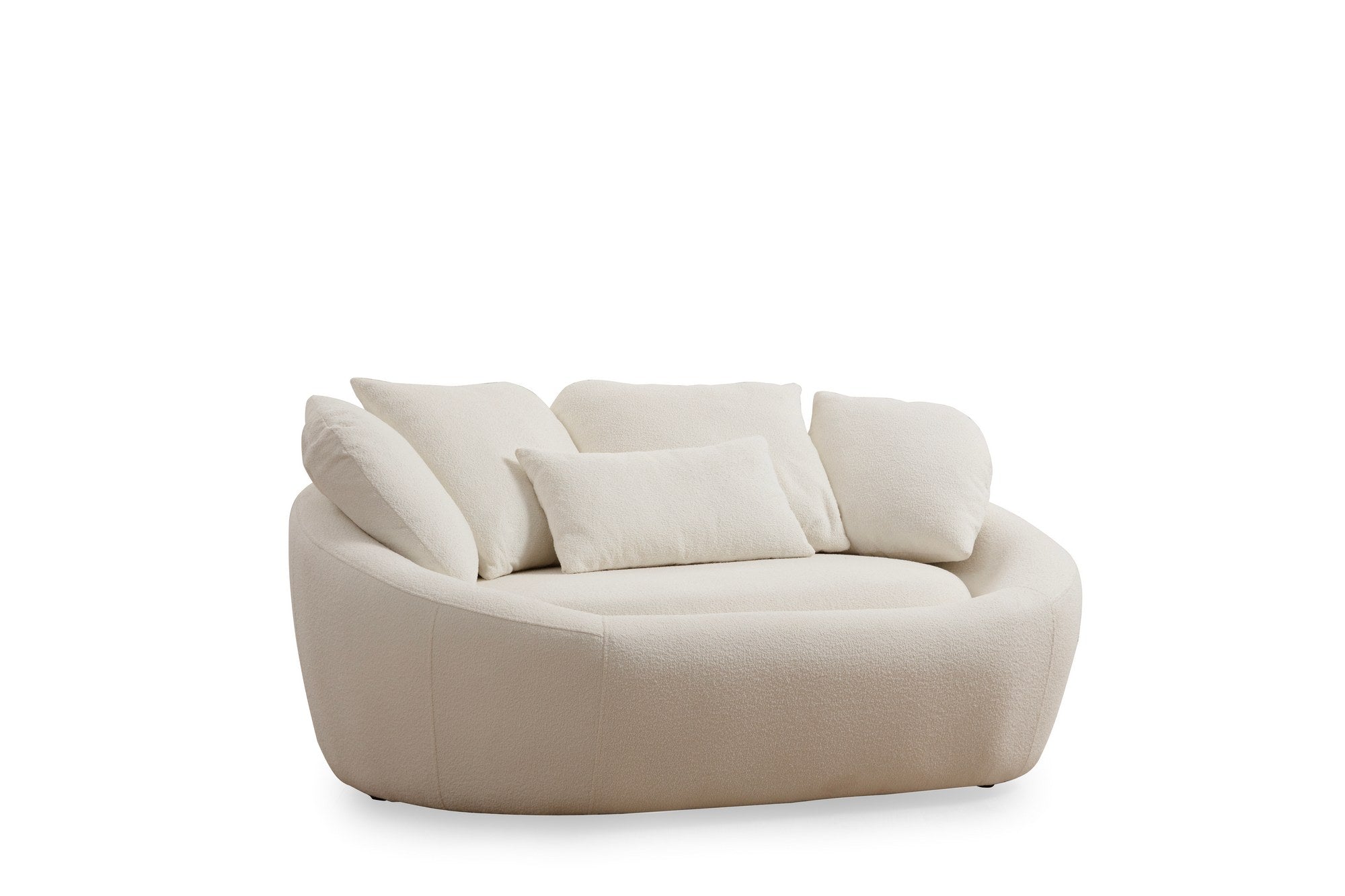 Midye - Love Seat in Sahne präsentiert im Onlineshop von KAQTU Design AG. 2er Sofa ist von Atelier Del Sofa