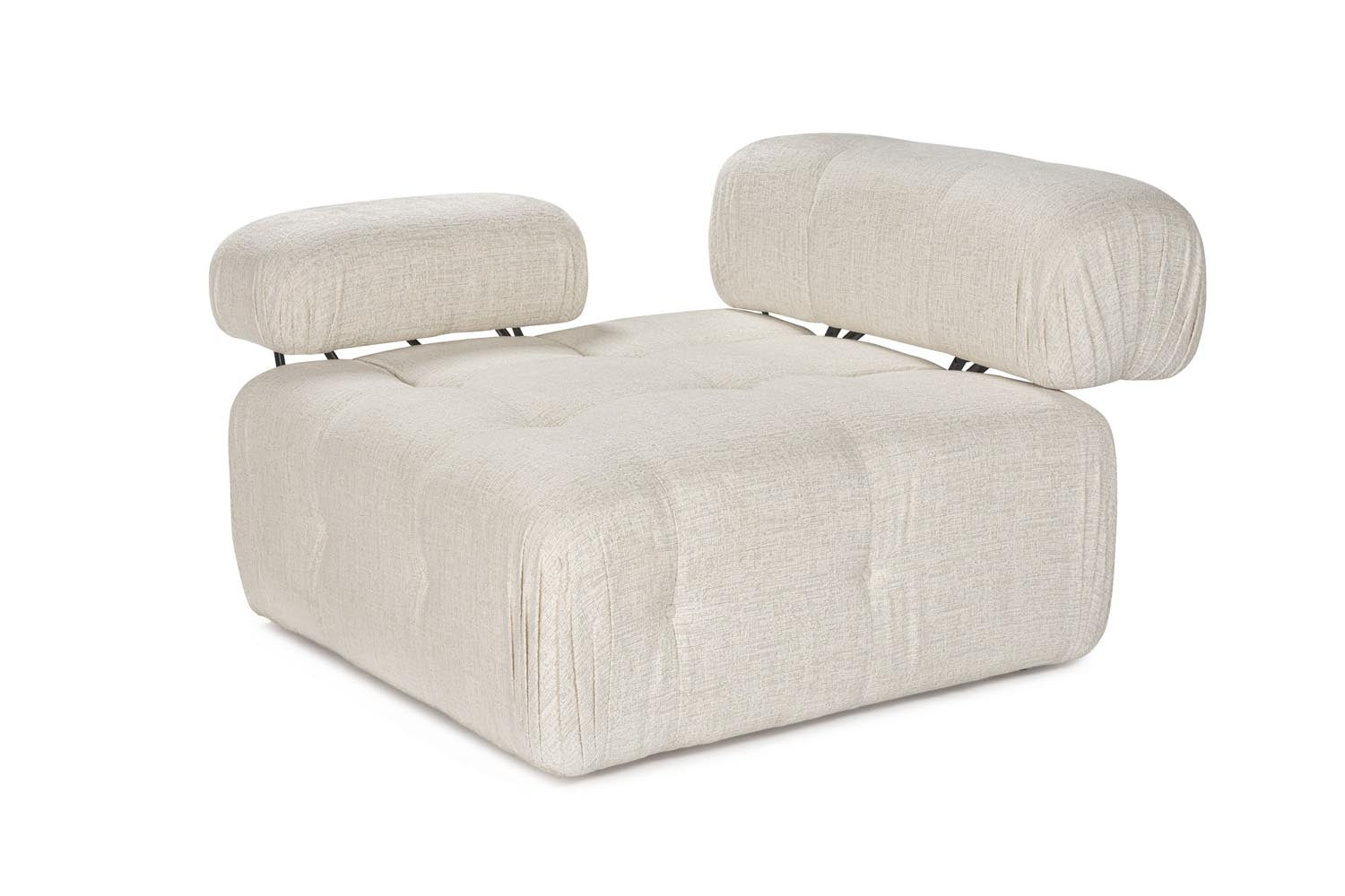 Entdecken Sie das Doblo L1 Sofa in Sahne von Atelier Del Sofa – ein elegantes 1-Sitzer Sofa, das Komfort und Stil vereint und jeden Raum aufwertet.