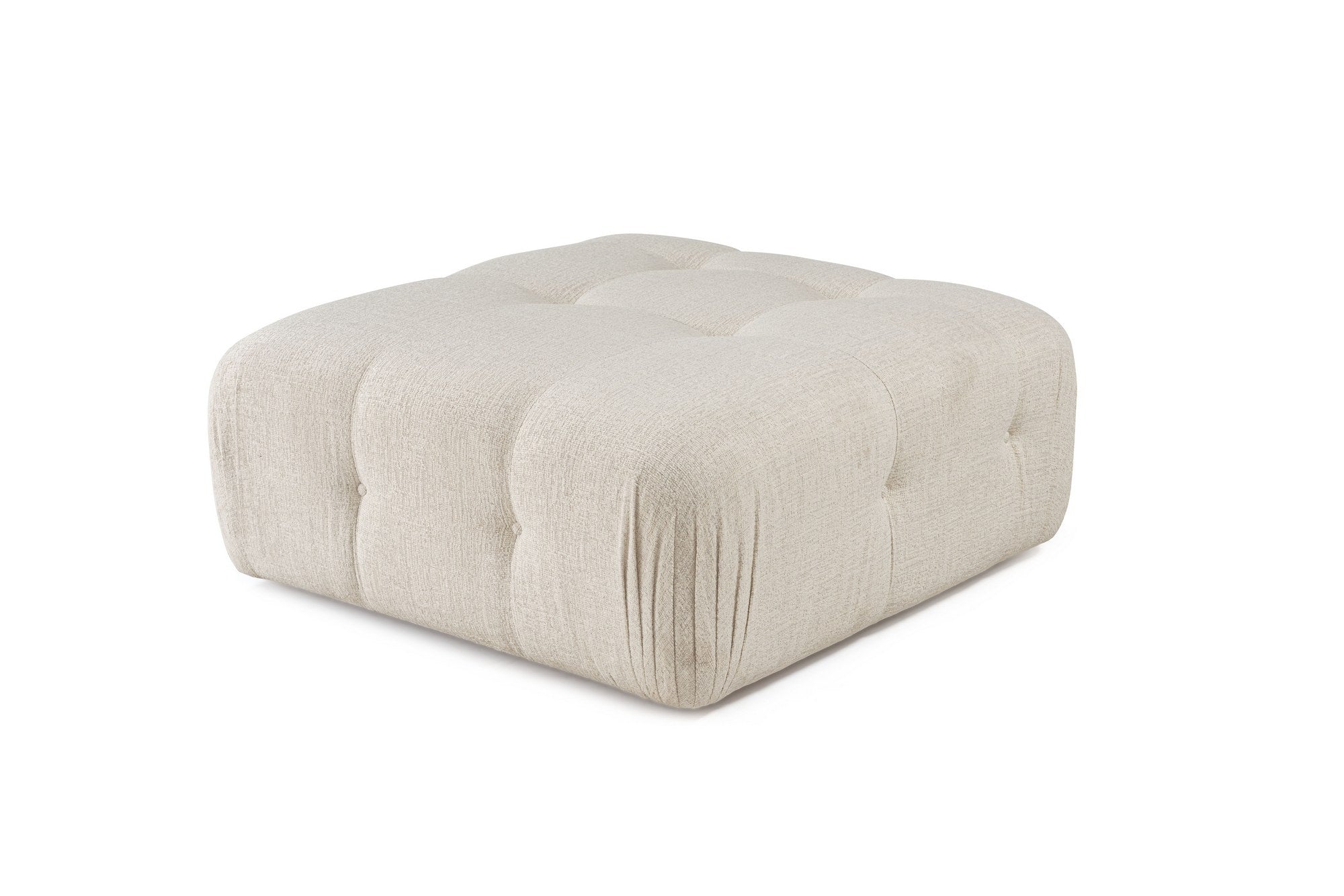 Doblo Pouffe - Cream in Sahne präsentiert im Onlineshop von KAQTU Design AG. Pouf ist von Atelier Del Sofa