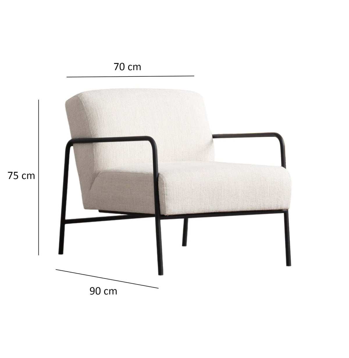 Eti Bergere Sessel - Weiss in Weiss präsentiert im Onlineshop von KAQTU Design AG. Sessel ist von Atelier Del Sofa