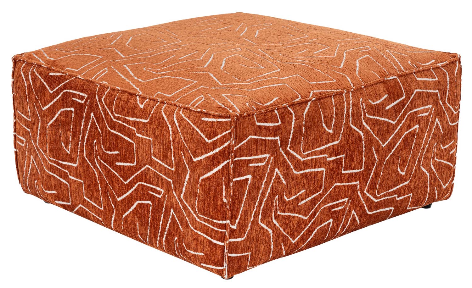 Entdecken Sie den Lora Pouffe in strahlendem Orange von Atelier Del Sofa – der perfekte Akzent für stilvolle Wohnräume, der Komfort und Eleganz vereint.