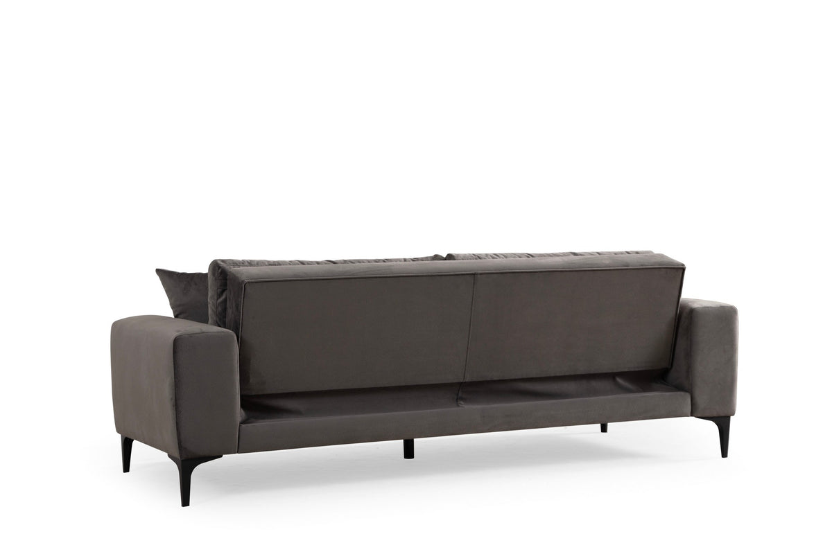 Astana 3 Sitzer Sofa - Anthrazit in Anthrazit präsentiert im Onlineshop von KAQTU Design AG. 3er Sofa ist von Atelier Del Sofa