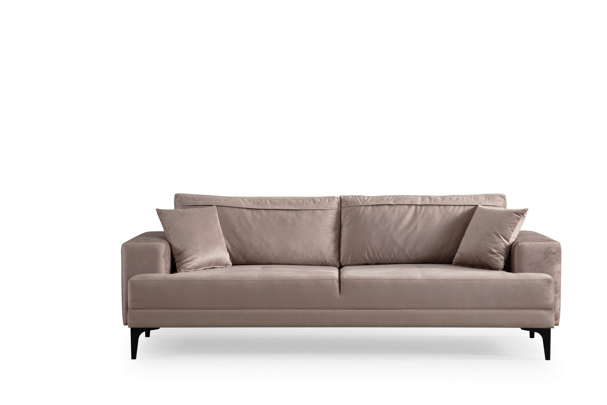 Entdecken Sie das elegante Astana 3-Sitzer-Sofa in Beige von Atelier Del Sofa. Ideal für stilvolle Wohnräume, vereint es Komfort und Qualität.