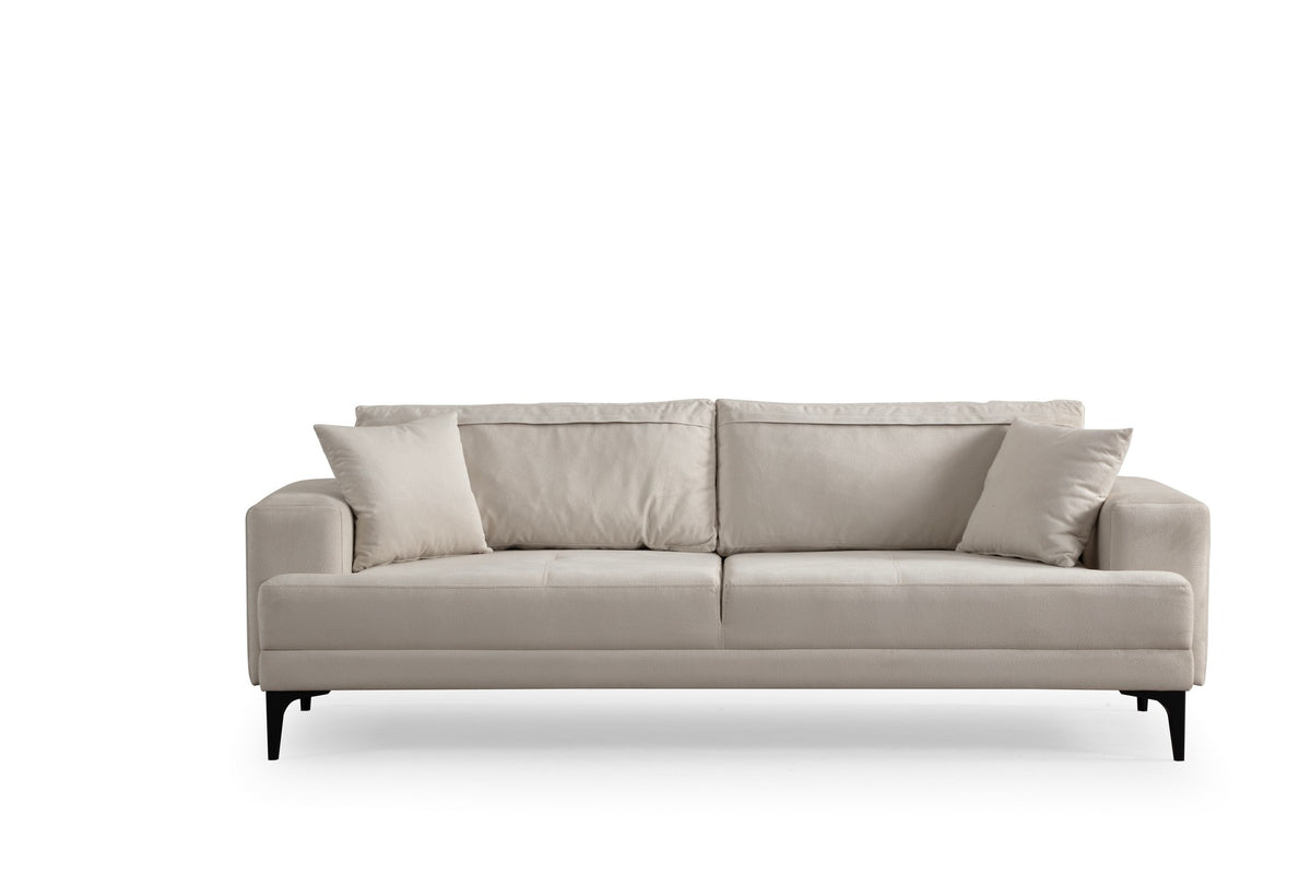 Astana 3 Sitzer Sofa - Ecru in Ecru präsentiert im Onlineshop von KAQTU Design AG. 3er Sofa ist von Atelier Del Sofa