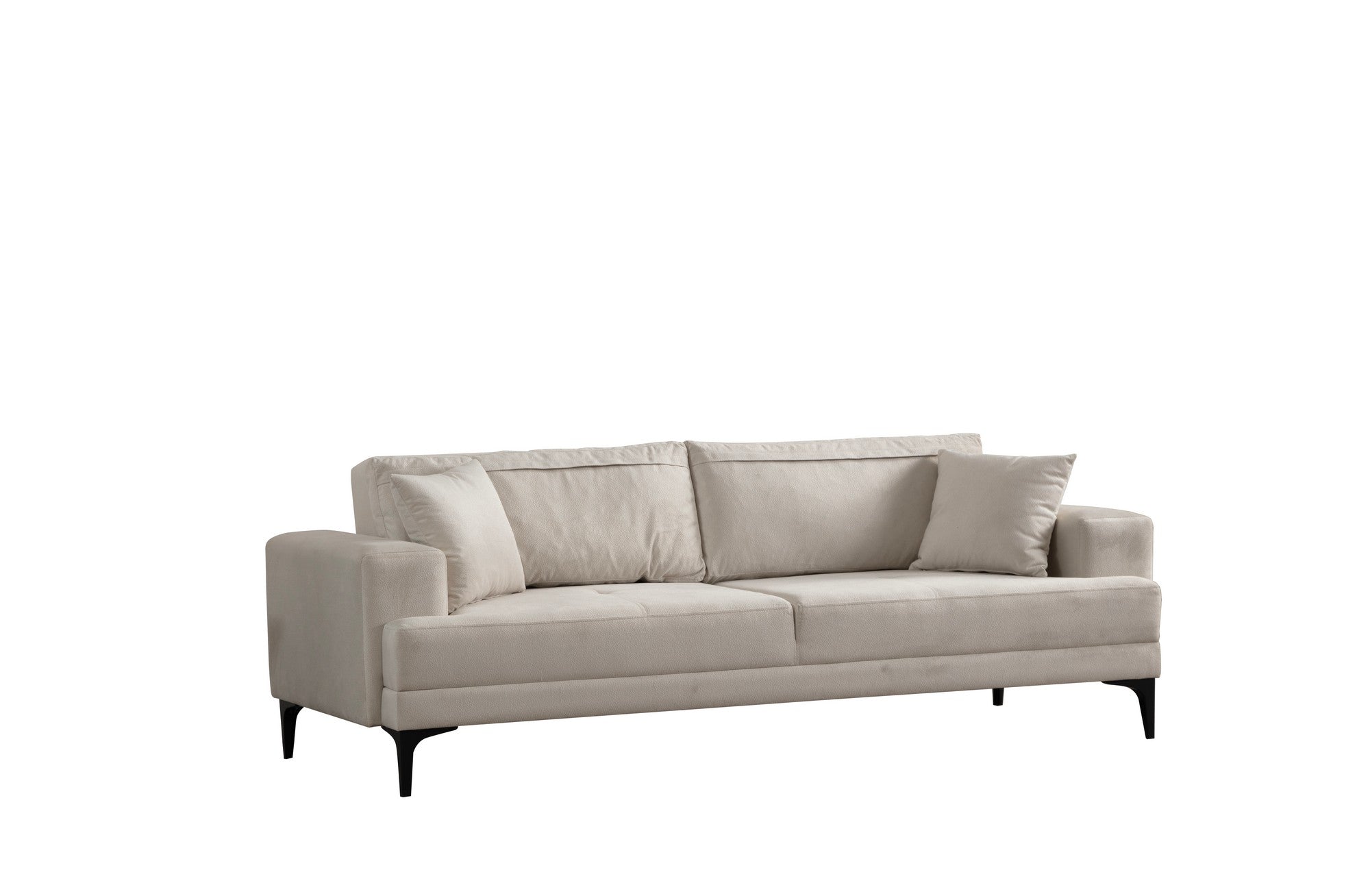 Erleben Sie das Astana 3-Sitzer-Sofa in Ecru von Atelier Del Sofa – eine harmonische Verbindung aus luxuriösem Komfort und stilvollem Design für Ihr Zuhause.