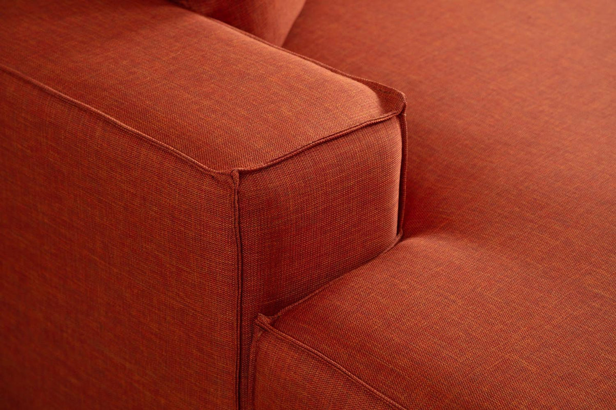 Pırlo Corner Left Bettsofa - Orange in Orange präsentiert im Onlineshop von KAQTU Design AG. Bettsofa links ist von Atelier Del Sofa