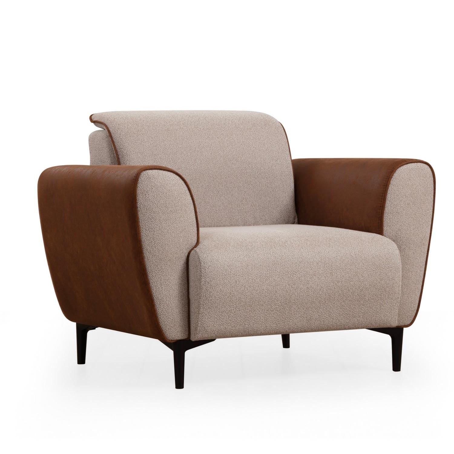 Aren - Beige in Beige Zimt präsentiert im Onlineshop von KAQTU Design AG. Modulares Sofa ist von Atelier Del Sofa