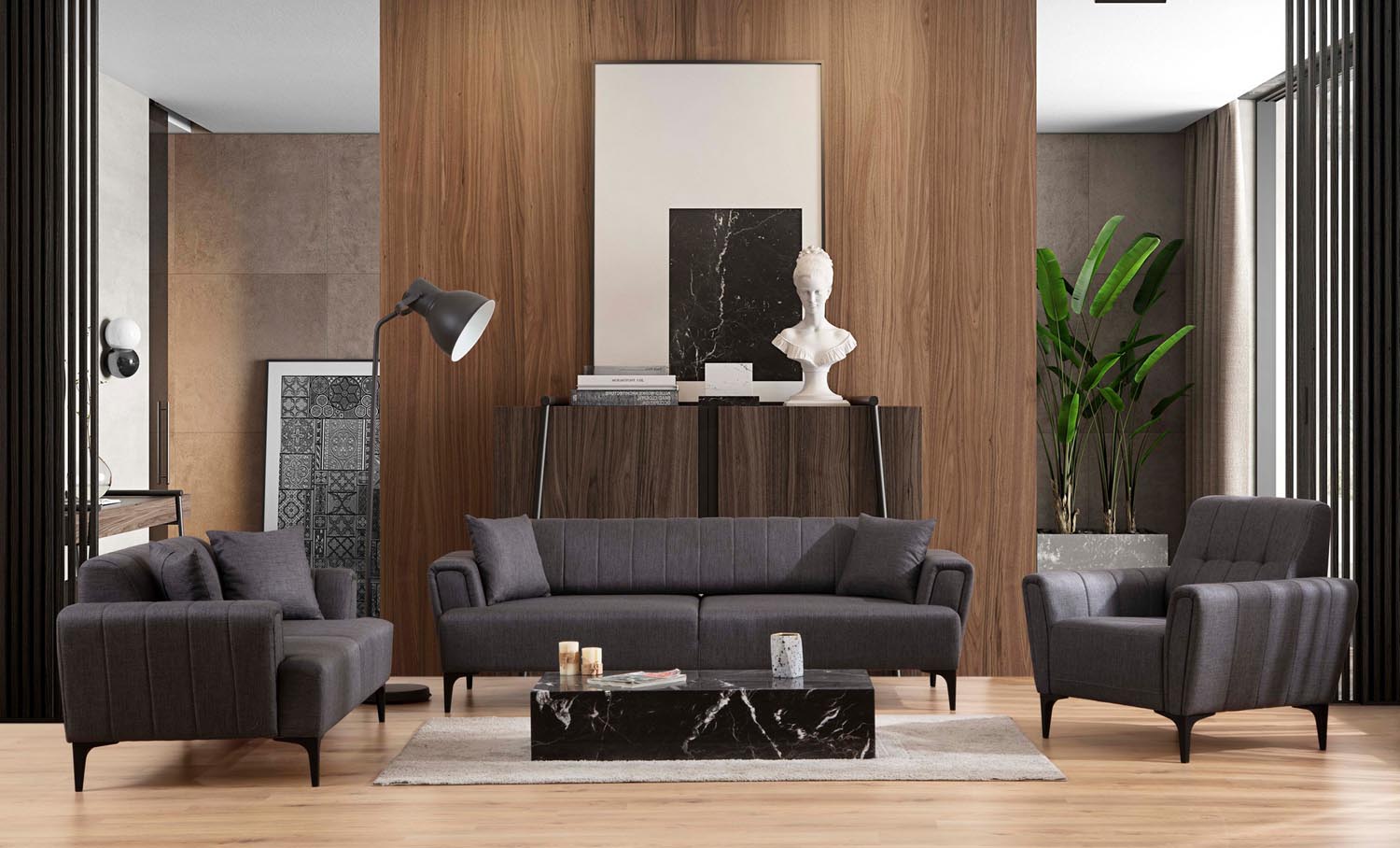 Entdecken Sie das Hamlet Modulares Sofa in Dunkelgrau von Atelier Del Sofa – der perfekte Mix aus Stil, Komfort und Funktionalität für Ihr Zuhause.