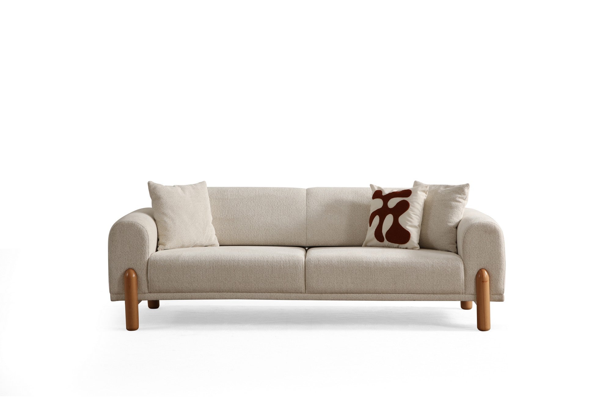 Lyke 3 Seater - Cream in Sahne präsentiert im Onlineshop von KAQTU Design AG. Bettsofa ist von Atelier Del Sofa