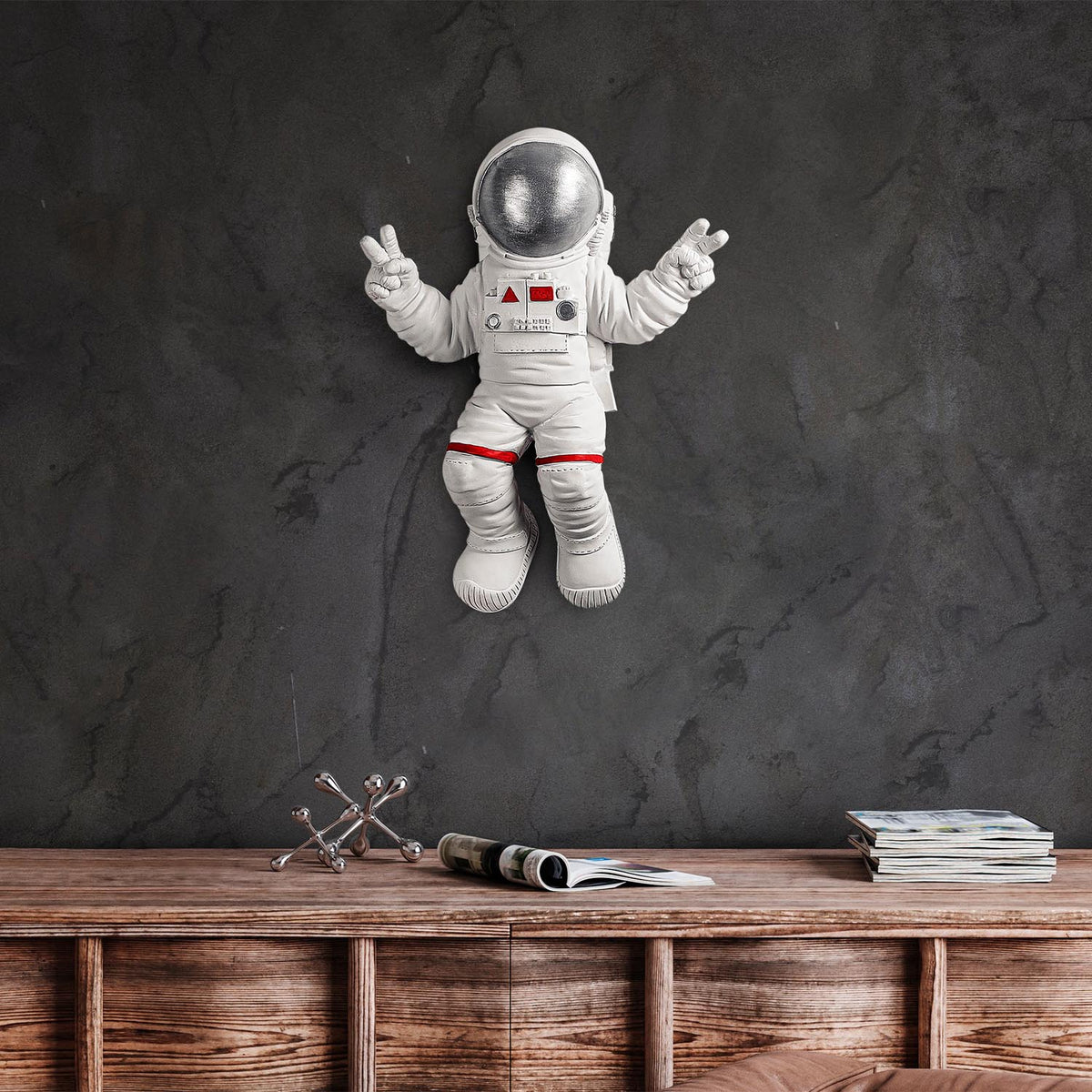 Peace Sign Astronaut Wanddeko - Weiss
Grau in Weiss / Grau präsentiert im Onlineshop von KAQTU Design AG. Wanddeko ist von Wallity