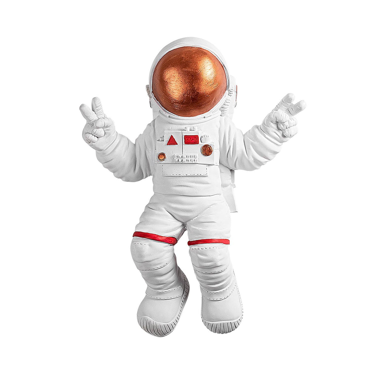 Peace Sign Astronaut Wanddeko - Weiss
Bronze in Weiss / Bronze präsentiert im Onlineshop von KAQTU Design AG. Wanddeko ist von Wallity