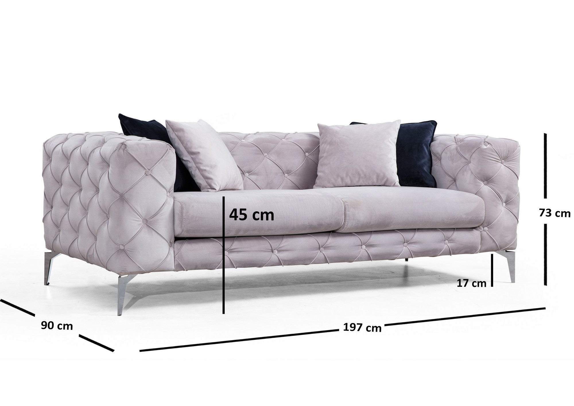 Erleben Sie mit dem Como - Light Grey Sofa von Atelier Del Sofa ultimativen Komfort und stilvolles Design. Ideal für Ihr Zuhause!