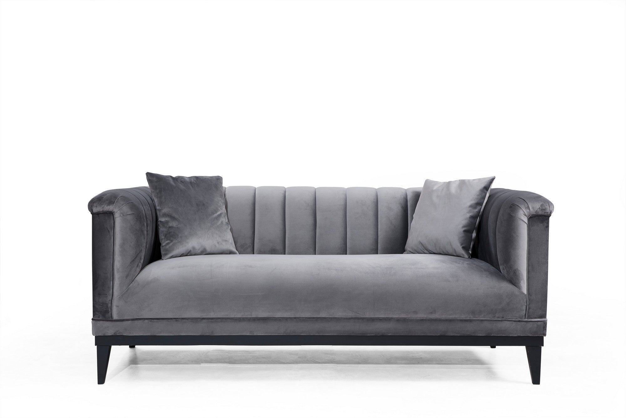 Trendy - Dark Grey in Dunkelgrau präsentiert im Onlineshop von KAQTU Design AG. 2er Sofa ist von Atelier Del Sofa